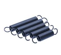 MUZIT Molle di Estensione, Diametro Filo 1,2 mm DE 6 65 Mn Molla in Acciaio con Gancio Aperto Tensione richiamo elicoidale(65mm-7mm)