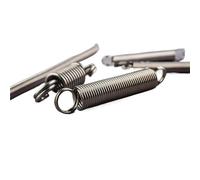 MUZIT Molle di Estensione, Filo Acciaio Inossidabile 304 Diametro 1,0 * 6-12 mm Molla Tensione a Gancio Tondo Richiamo a Spirale in Metallo(45mm-8mm-)