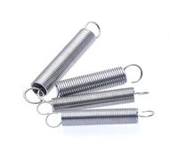MUZIT Molle di Estensione, Molle Diametro Filo 1 mm Diametro Esterno 6 Cilindroide in Acciaio Inossidabile 304 Pullback elicoidale Tensione Molla Lunghezza 20-60 Gancio S(1x6x20mm)