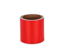 MUZIT Nastro riflettente, rotolo di nastro riflettente 10 cm × 3 m multicolore(Red)