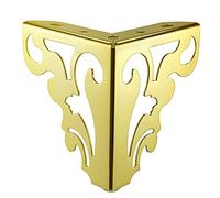 MUZIT Rialzo for mobili, Gamba for divano in ferro, 4 pezzi 12 cm Piedini for moderni cavi Divano for alzata for Gambe di ricambio for fai-da-te(Gold,15cm)