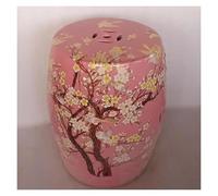 MUZIT Sgabello da giardino, sgabello a tamburo in stile cinese, portafiori decorativo in ceramica, decorazioni smaltate e dipinte a mano for cortile, patio, veranda, cortile.(Red1)