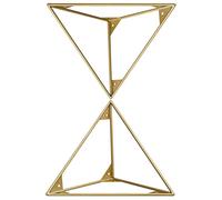 MUZIT Staffe for mensole triangolari in Ferro 2 Pezzi Decorative for for carichi Pesanti Supporti for in Modi di utilizzo, Oro(S)