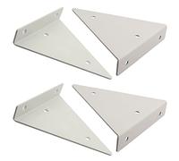 MUZIT Staffe triangolari per mensole invisibili, montaggio a parete, in ferro, per fai da te, 4 pezzi, con vite abbinata (80 mm/3,1 pollici) (280 mm)