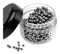 Muziyu - Perle in acciaio inox 18/10 per la pulizia di decanter, vasi, caraffe, bottiglie - Diametro 4 mm - 400 pezzi