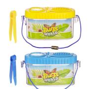 Muzrunq 2 Pezzi Catcher Insetti per Bambini Kit Cattura Insetti con Lente d'Ingrandimento e pinzette Kit di Raccolta divisibile per Bambini Esplorazione della Scienza e della
