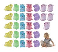 Muzrunq 30 Pezzi Mini Capibara Luminosi Carini Piccoli Animali in Resina Che Si Illuminano al Buio Mini Figure in Resina per Giardino delle Fate Micro Paesaggio Artigianato Decorazione Torta Topper