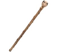 Muzrunq Bastone da Passeggio Decorativo a Forma di Teschio, Testa di, 51 Pollici, in plastica e Gomma, per Halloween, Cosplay