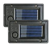 Muzrunq Batterie solari per luci da esterno 2 pcs Sostituzione della scatola della batteria impermeabile Parti di luce solare 2.8x1.6 '' Sostituzione lanterna Top con sensore luminoso kit da giardino