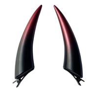 Muzrunq Corna da diavolo, Corna da demone Fermagli per capelli in corno in resina Corno da demone con fermagli a coccodrillo Accessori per capelli di Halloween per Halloween Costume