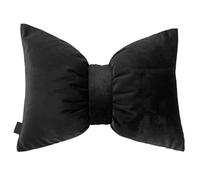 Muzrunq Cuscino con Fiocco Nero, Cuscino a Forma di Fiocco Carino da 11, 8x17, 7 Pollici, Morbido Velluto, Cuscini Decorativi per Divano, Camera da Letto, Arredamento per Auto-