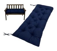 Muzrunq Cuscino per Panca da Esterno, 39x20x3 Antiscivolo Classico Rettangolare Morbido e Confortevole, Cuscini per Panca a 2 posti con Lacci, Cuscini per per mobili da Esterno