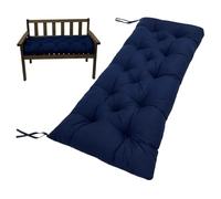 Muzrunq Cuscino per Panca da Esterno, Cuscini rettangolari Morbidi per Panca a 2 posti con Lacci per Giardino, Patio, 39x20x3, Cuscino Classico Antiscivolo per, Cuscini per