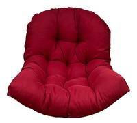 Muzrunq Cuscino per Sedia a Dondolo, 47x31, 5 Pollici, Cuscino per Sedia sospesa in Poliestere Imbottito in Cotone, Comodo e Rilassante per casa, Giardino, Cortile, Patio, Rosso Vino.