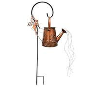 Muzrunq Inacqua Solare Can Luci Giardino da Esterno, Seme in Metallo a cavità retrò luci da Giardino Solare con Staffa per Decorazioni per la Lampada per Pace del Patio da Cortile