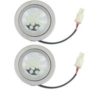 Muzrunq Lampadine per cappa da cucina 3W 24V Luce per cappa da cucina con connettore EL Lampadine per fornello da a risparmio energetico Sostituzione 2 pezzi Luci per da per 12V