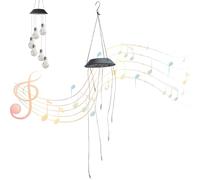 Muzrunq Pannello di campanelli del Solare con 6 luci a Solare a LED per Mettere Parti di windchimes da 600 mAh per Carillon Esterni, windchimes, per l'esterno