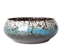 Muzrunq Piantatrice di Ciotola di Loto, Ciotola in Ceramica Rotonda da 6 Pollici Piante estetiche Decorative succulente di Bonsai per pianta Contenitore per Giardino, Balcone, Ufficio