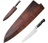 Muzrunq Truffa da coltello da chef per una protezione per coltello da coltello a legna testurizzata da 8 pollici/9 pollici.
