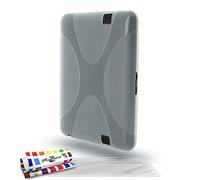 Muzzano protezione ultra sottile Amazon Kindle Fire HD di MUZZANO la protezione antiurto Ultime, protezione anti-urto elegante e duratura per il vostro Amazon Kindle Fire HD bianco trasparente (3 pellicole protettive per lo schermo) Motivo a X