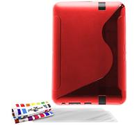 Muzzano protezione ultra sottile Amazon Kindle Fire HD di MUZZANO la protezione antiurto Ultime, protezione anti-urto elegante e duratura per il vostro Amazon Kindle Fire HD rosso rosso (3 pellicole protettive per lo schermo) LE S