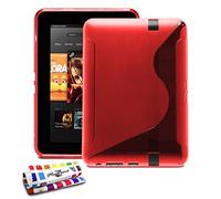 Muzzano Protezione Ultra Sottile Amazon Kindle Fire HD Protezione Antiurto Ultime, Protezione Anti-Urto Elegante e duratura per Il Vostro Amazon Kindle Fire HD Rosso Rosso Le S