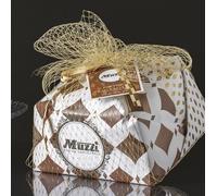 Muzzi Antica Pasticceria Panettone basso "Ciocco Ghiotto" Gran Cioccolato incartato 1kg