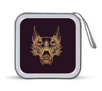 Muzzle of a Wolf - Custodia per CD con 40 scomparti per DVD, per auto, casa, viaggi