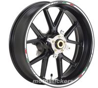 MV AGUSTA BRUTALE 1078RR - Adesivi Cerchi - Kit ruote modello Sport tricolore