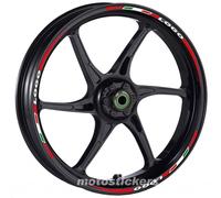 MV AGUSTA BRUTALE 1090RR - Adesivi Cerchi - Kit ruote modello tricolore corto