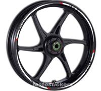 MV AGUSTA F3 800 - Adesivi Cerchi - Kit ruote modello 4P