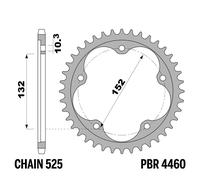 MV AGUSTA SUPERVELOCE 800RR 800 2020-2021 corona PBR passo 525 41 Denti Accia...