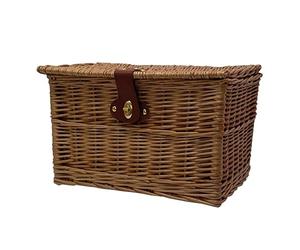 Mv-Tek Cestino in Vimini per Bici Marrone 42x31x25cm