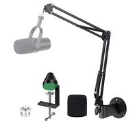 MV7 - Supporto da parete con copertura per microfono in schiuma e morsetto per montaggio da tavolo, supporto per microfono e supporti compatibile con Shure MV7 by YOUSHARES