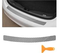MVBILMSF Protezione Paraurti Posteriore Auto per VW Beetle Cabrio (5C7,5C8) 2011-2019, Protettore del Bagagliaio Fibra Carbonio Strisce AntiGraffio,White