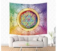 mvbmbbc Fiore della Vita arazzi appesi arazzo Personalizzato Appeso a Parete Coperta Coperta Tappeto da Parete Tappetino Yoga stuoia Decorazioni per la casa [Invia Accessori]