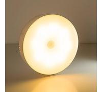 MVIOCS Motion Sensor Lights Indoor,Ricaricabile Luce del rubinetto della parete con magnete,Portatile bianco caldo luci dimmerabili per scale interne, Cucina,Soggiorno Camera da letto (Bianco caldo)