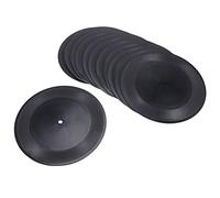 MVKLIW Dischi in vinile vergini 7 pollici CD per decoder camera CD decorazione da parete dischi in vinile decore nero falsi dischi decore (12 pezzi)