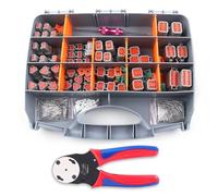 MVKLIW Set di 338 connettori Dt-Deutsch, 2, 3, 4, 6, 8 e 12 poli, strumento di rimozione, spina elettrica per auto