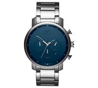 MVMT Chrono Midnight Silver MC01-SBLU - Orologio da polso da uomo in acciaio INOX