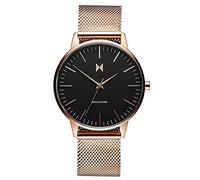 MVMT Orologio Analogico al Quarzo da donna con cinturino in acciaio inossidabile color oro rosa - D-MB01-RGBLM, Black & Gold