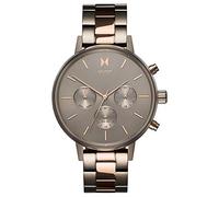 MVMT Orologio analogico multifunzione al quarzo Collezione NOVA da donna con cinturino in ceramica, pelle o acciaio inossidabile, Marrone (Taupe)