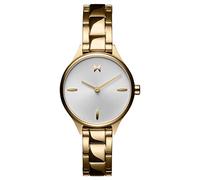 MVMT Orologio Analogico al Quarzo da donna con cinturino in acciaio inossidabile dorato - 28000303-D, Silver White