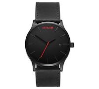 MVMT Orologio Analogico al Quarzo da uomo con cinturino in pelle Nero - D-L213.5L.551