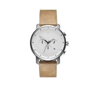 MVMT Orologio con Cronografo al Quarzo da uomo Collezione CHRONO con cinturino in ceramica, pelle o acciaio inossidabile, Bianco White