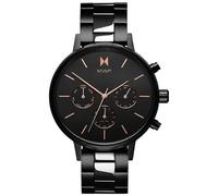 MVMT Orologio Analogico al Quarzo da donna con cinturino in acciaio inossidabile Nero - D-FC01-BL, Black & Rose Gold