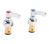 MVOSJFIE Il Gruppo Stelo Della Maniglia È Adatto per La Sostituzione di Rubinetti In, Parte di Ricambio Della Valvola del Gruppo Mandrino Laterale Blu- e Rovente