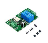 MVOSJFIE Modulo Relè ESP-07 Modulo WIFI A 2 Vie Alimentatore 5 V/8-80 V Scheda di Sviluppo ESP8266 Modulo di Sviluppo Secondario