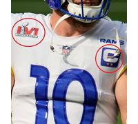 MVP La Rams Cooper Kupp Wr 2 ⭐⭐ Stella Adesive Capitani C-Patch + Super Bowl Lvi