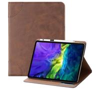 MVRYCE Caso per iPad Air 13 Pollici Caso M2 2024, Pu Pelle Stand Cover Folio Custodia Protettiva con Slot per Carte Hard Back Shell per iPad Air 13 Pollici Caso M2 2024 (Marrone Scuro)